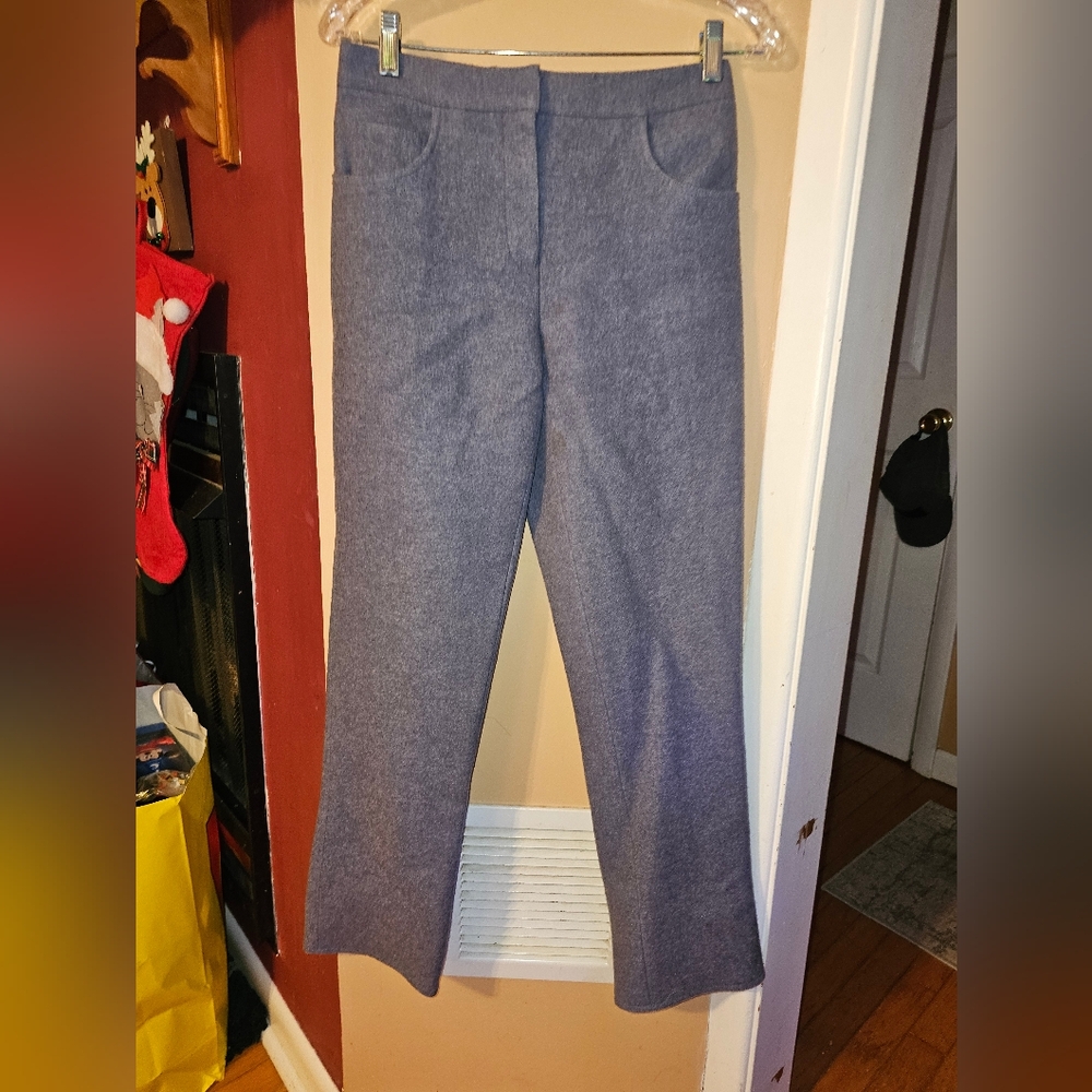 Marc Jacobs Sz 4 Wool Pants Gray Lined Bergdorf Goodman